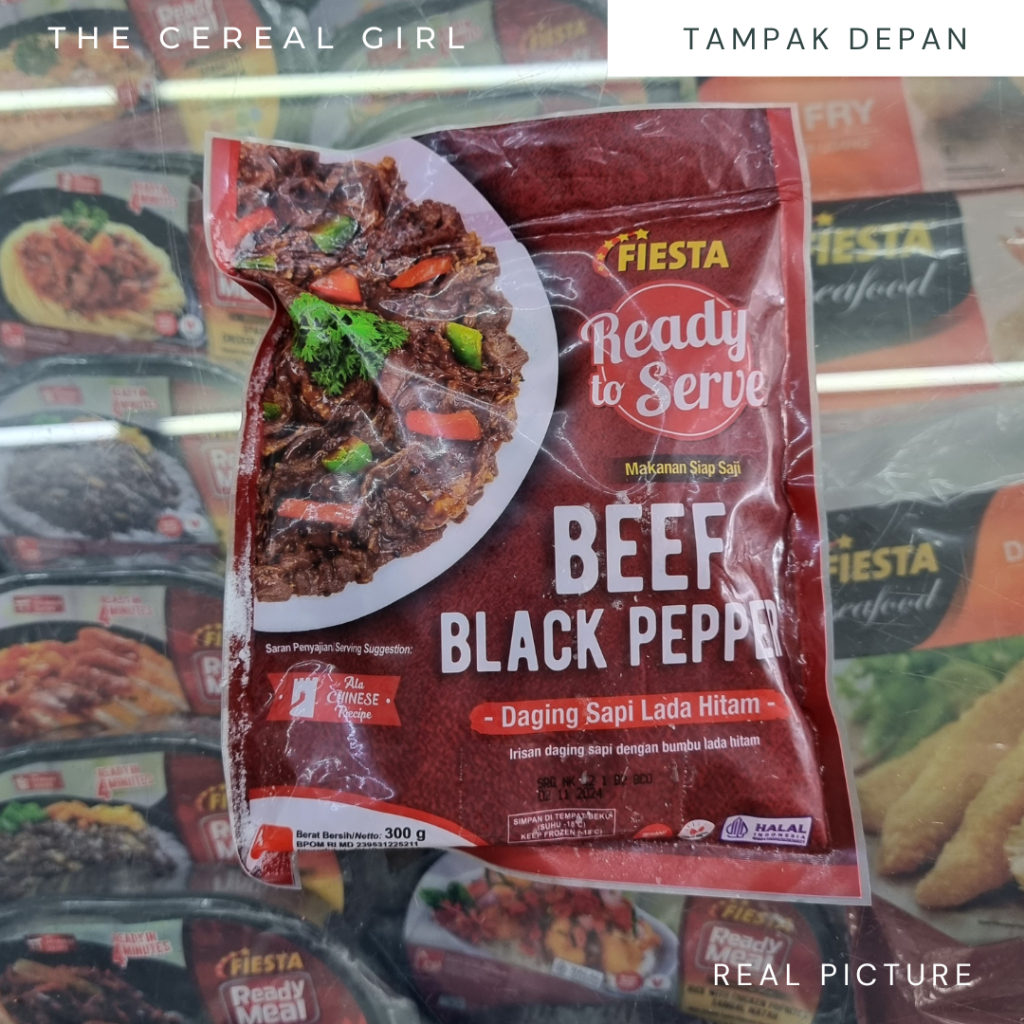 

[KONDISI BARU - 100% ORIGINAL] FIESTA Beef Black Pepper 300gr - Daging Sapi Lada Hitam - Makanan Siap Saji/ Ready to Serve