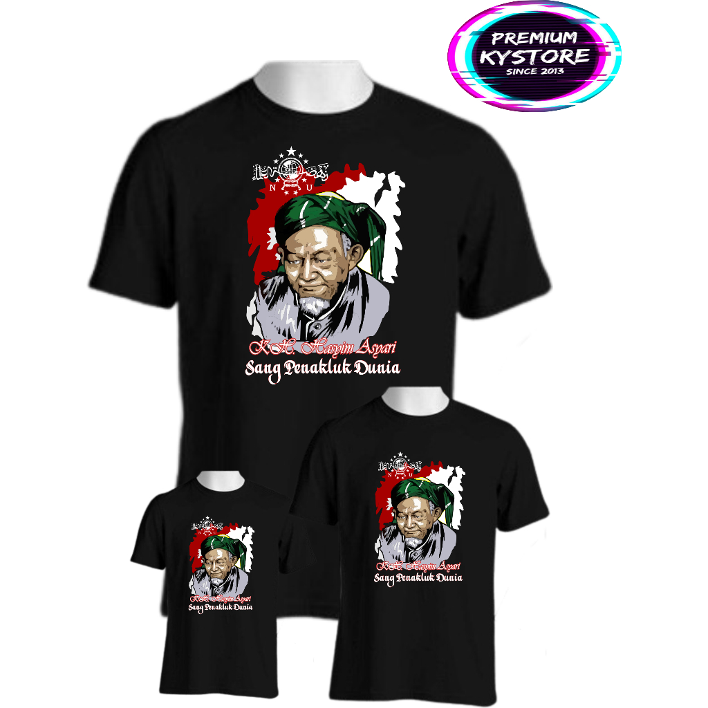 Kaos Family Motif kartun Tokoh Nasional