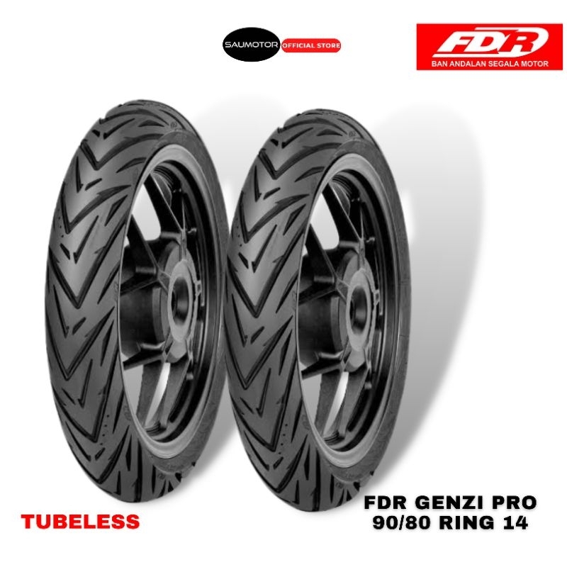 FDR Genzi Pro Tubeless Ban luar motor matic ring 14 Ban motor mio beat vario