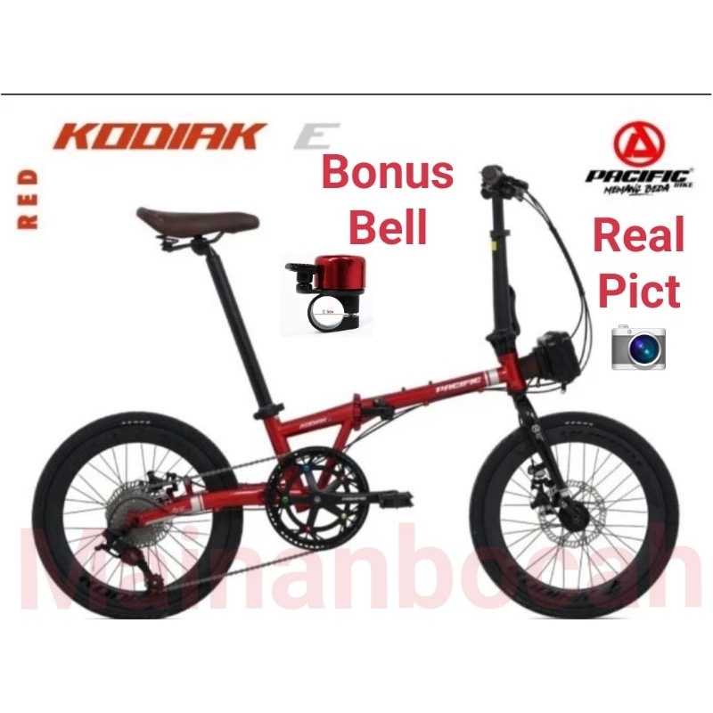 Terlaris Termurah Lipat 20 Pacific Kodiak E Sepeda Lipat 20 Inch Pacific Kodiak E