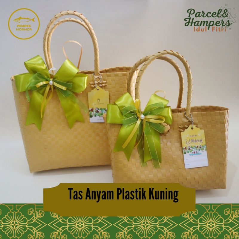 

Hampers pempek tas anyam kuning
