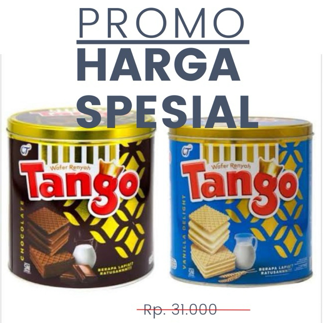 

TANGO WAFER TIN | KEMASAN KALENG 270g | WAFER RENYAH & LEMBUT