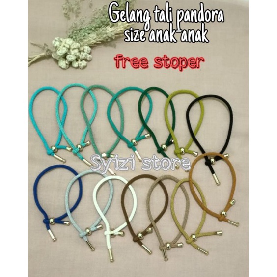Pasti Tertarik free stoper gelang tali pandora size anak gelang tali pandoragelang serutgelang pando