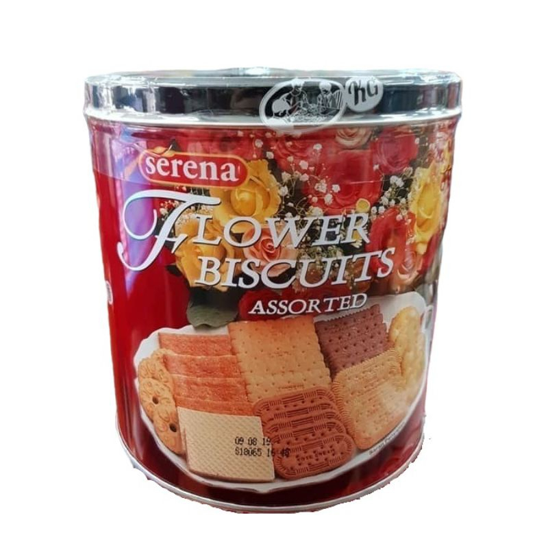 

serena assorted biskuit flower mini 500 gram dus