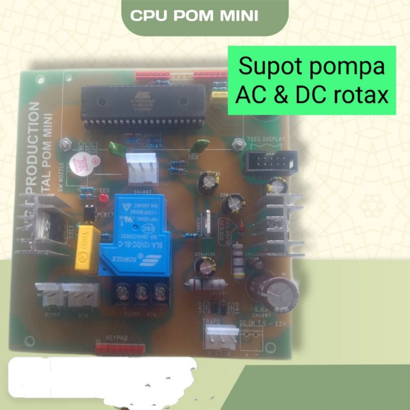 cpu pom mini bisa pompa Sanyo AC dan DC Rotax fuel pump