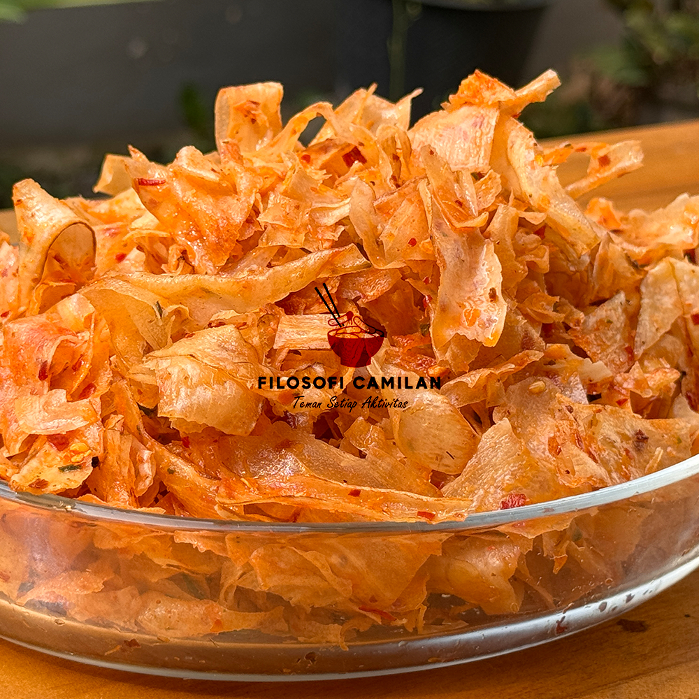 

wiw Keripik Singkong Kriwil Cikruh Extra Chili Oil Daun Jeruk Kemasan - 500g