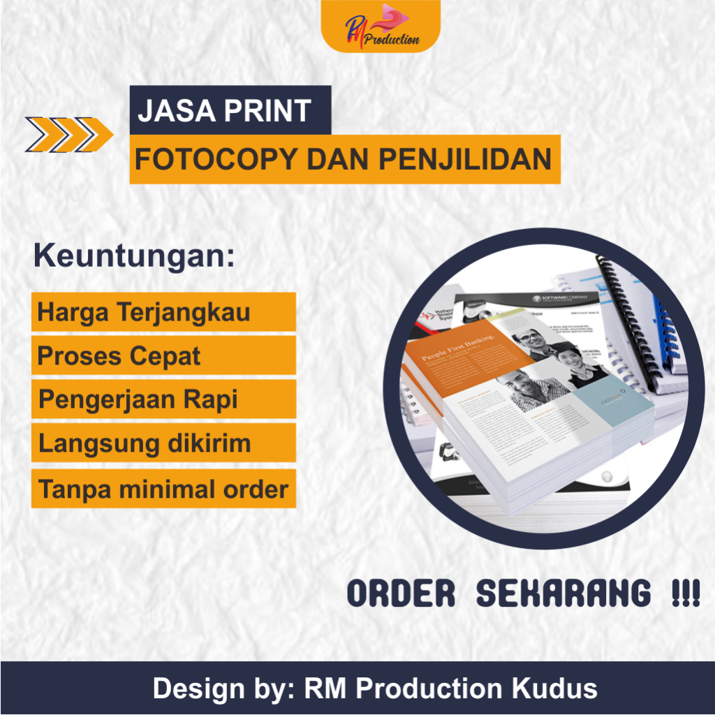 

PRINT HITAM PUTIH, WARNA DAN EDITING DOCUMENT | A4, A5, F4 | TERBAIK, TERMURAH, RAPI DAN TERPERCAYA