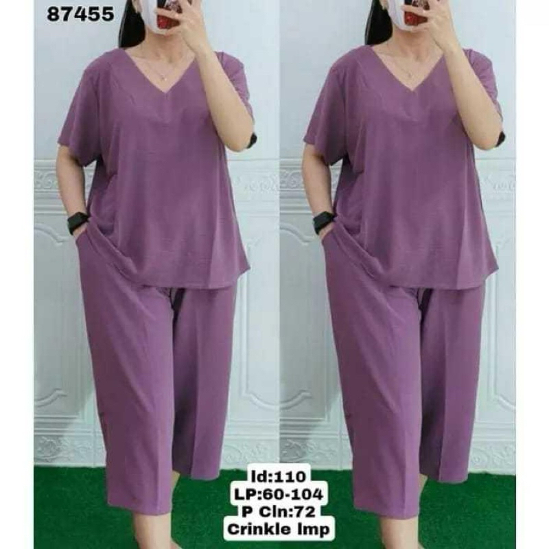 SETELAN CRINKLE AIRFLOW SETELAN WANITA TERKINI