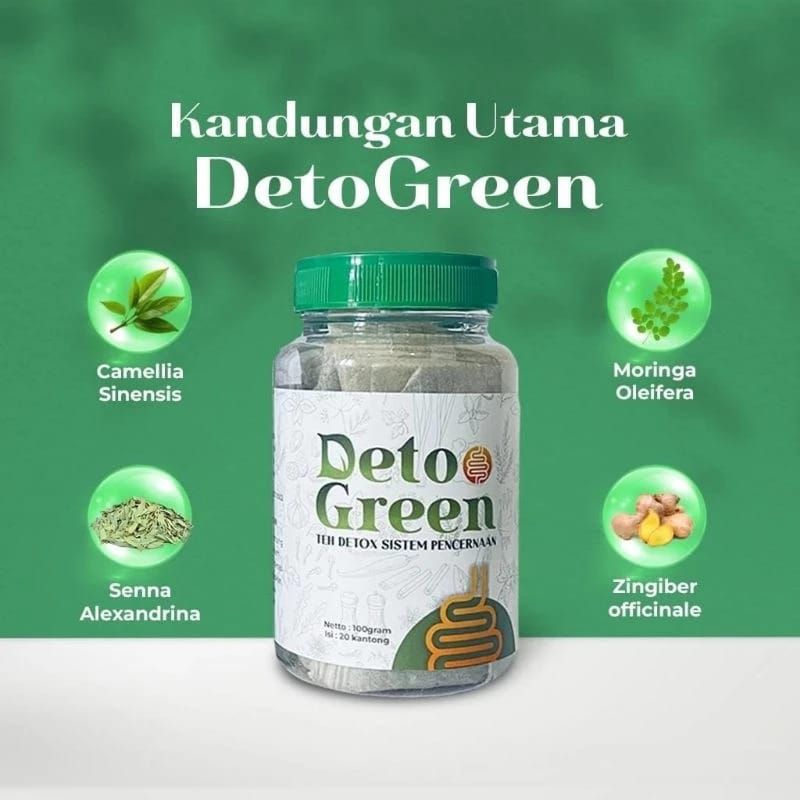 

Deto Green Tea - Teh detok untuk sistem pencernaan