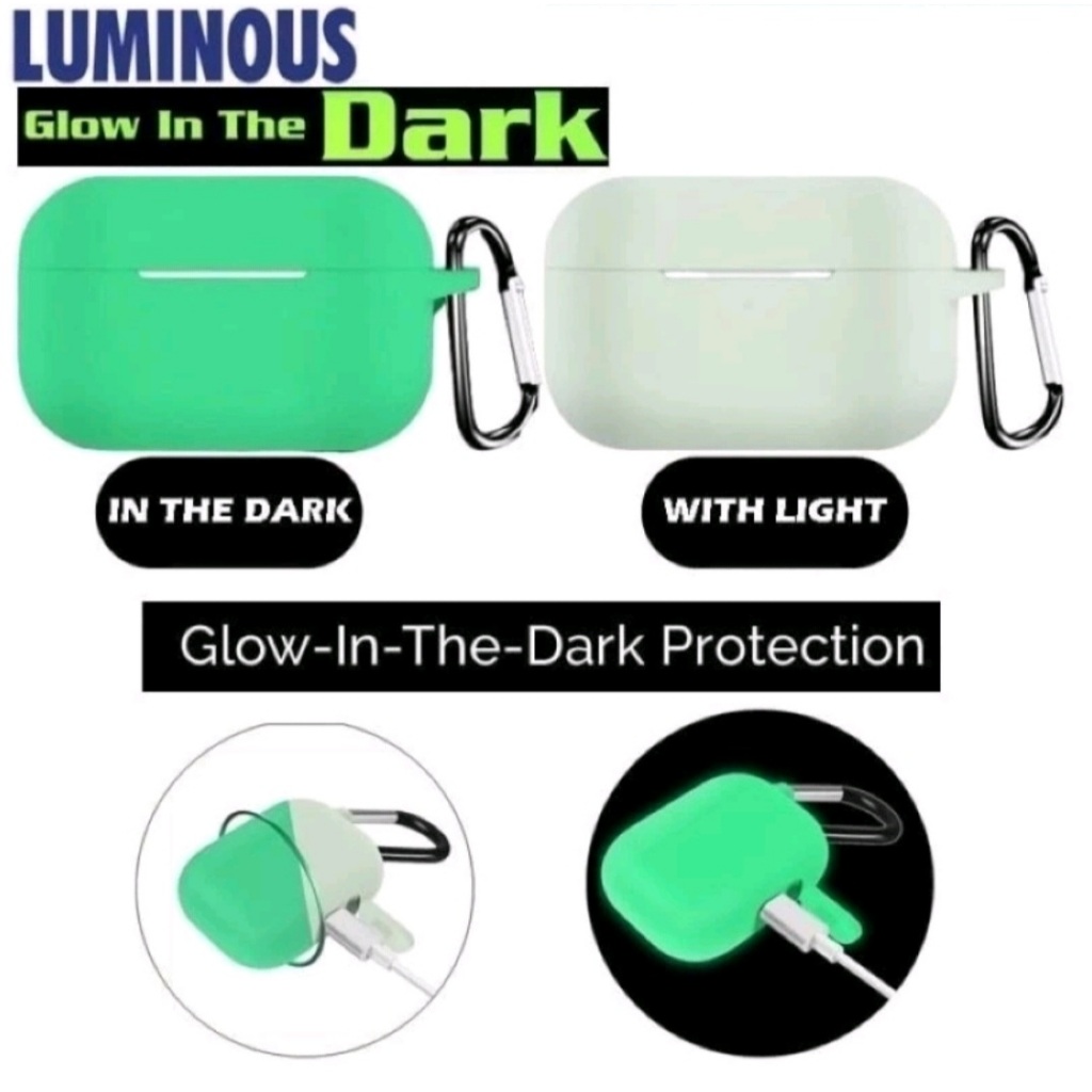Glow In The Dark Luminous Soft Silicone Airpods 1 2 3 Airpods Pro 1 2 Case Casing Cover