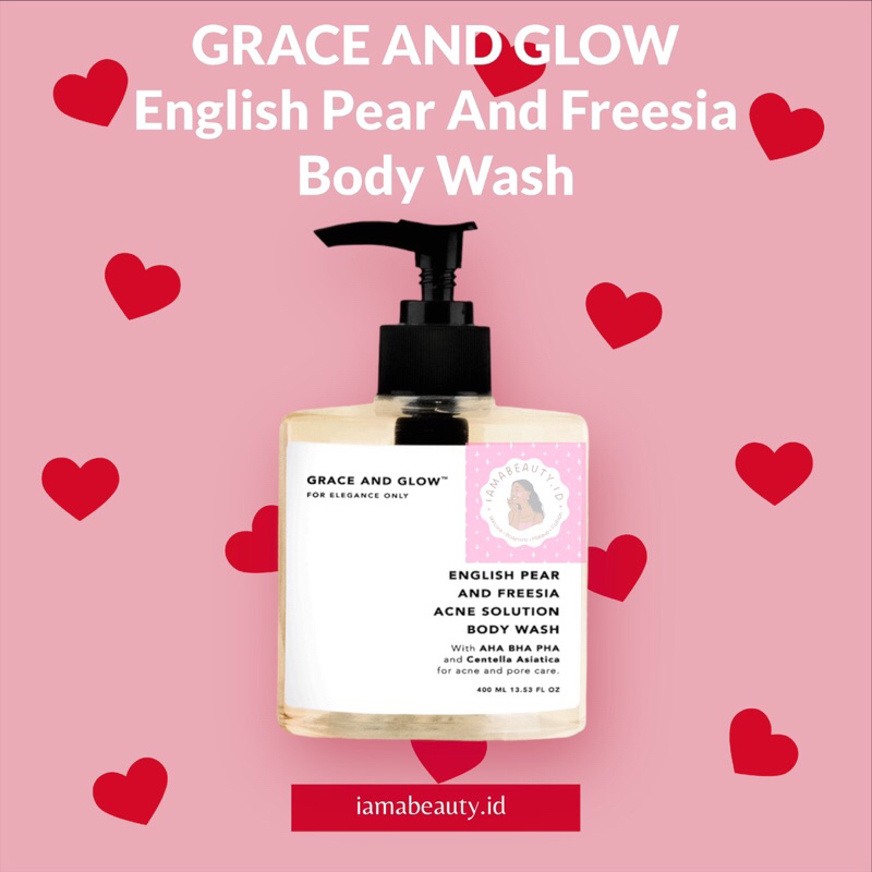 Grace And Glow English Pear And freesia Acne Solution Body Wash