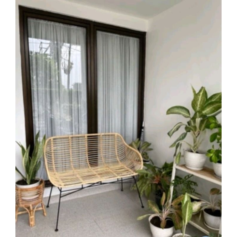 Kursi Rotan 2 Seater Kursi Sofa Rotan