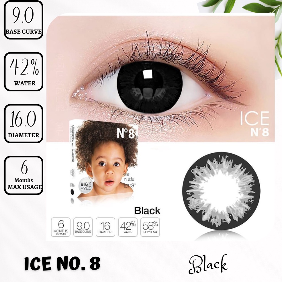 Suplier1st SOFTLENS ICE NO 8 BABY DIA 16  BIG EYES