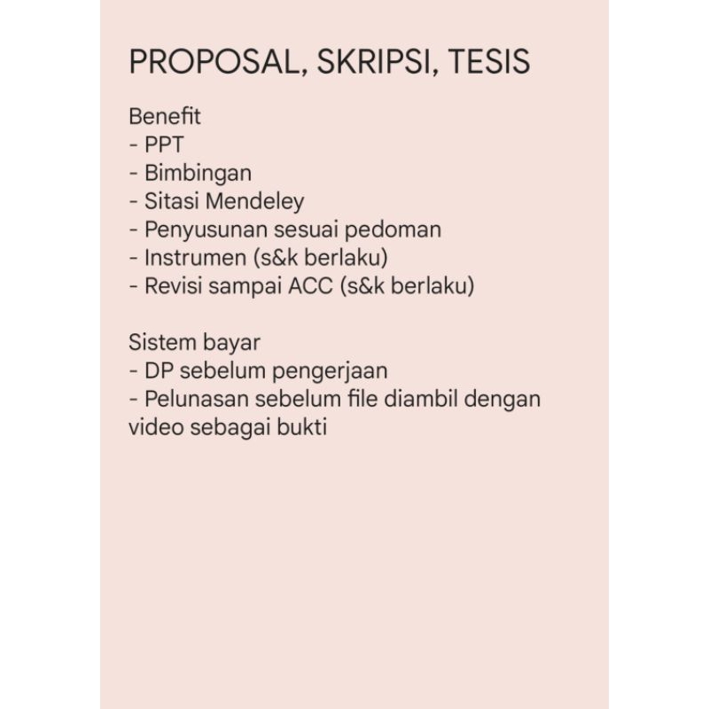 

Proposal, Skripsi, Tesis