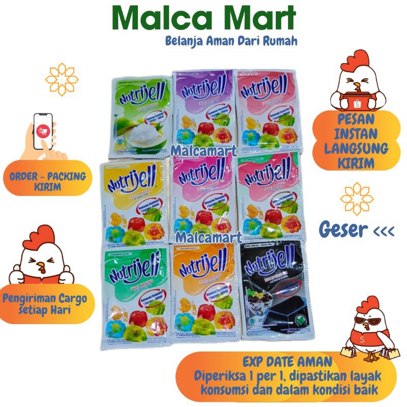 

Nutrijell Buah 10 gram Aneka Rasa Buah