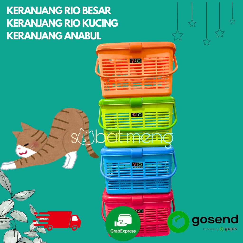KERANJANG RIO BESAR | KERANJANG RIO KUCING | KERANJANG KUCING ANABUL