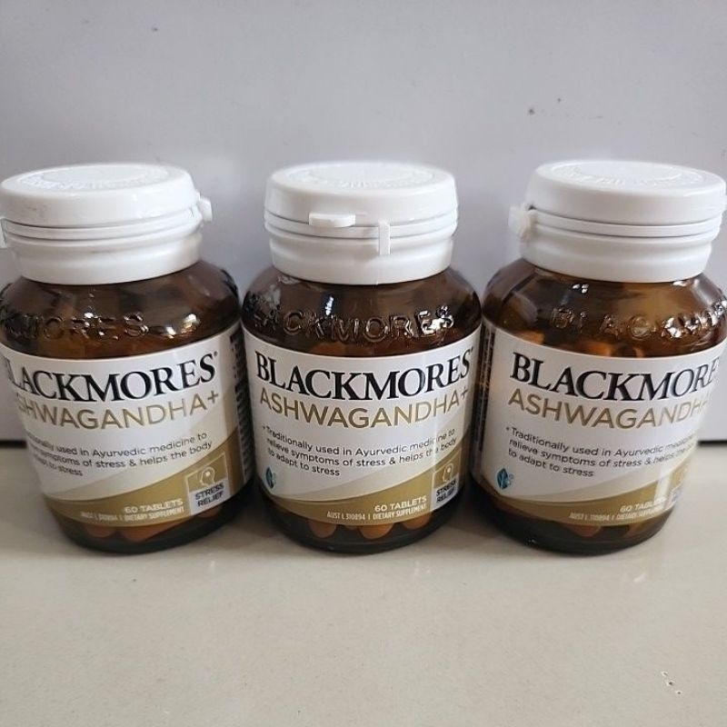 blackmores ASHWAGANDHA+ PLUS isi 60 tablet meredahkan stress