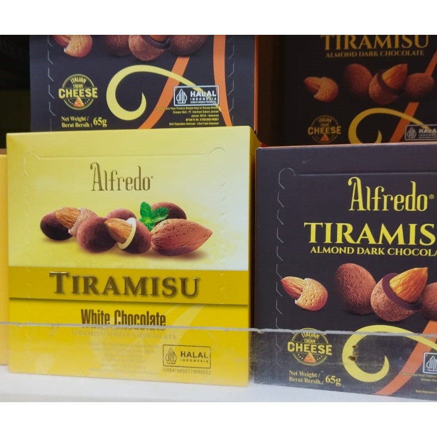 ALFREDO Tiramisu Coklat Almond Tiramitsu Alfredo Rich Italian 65g