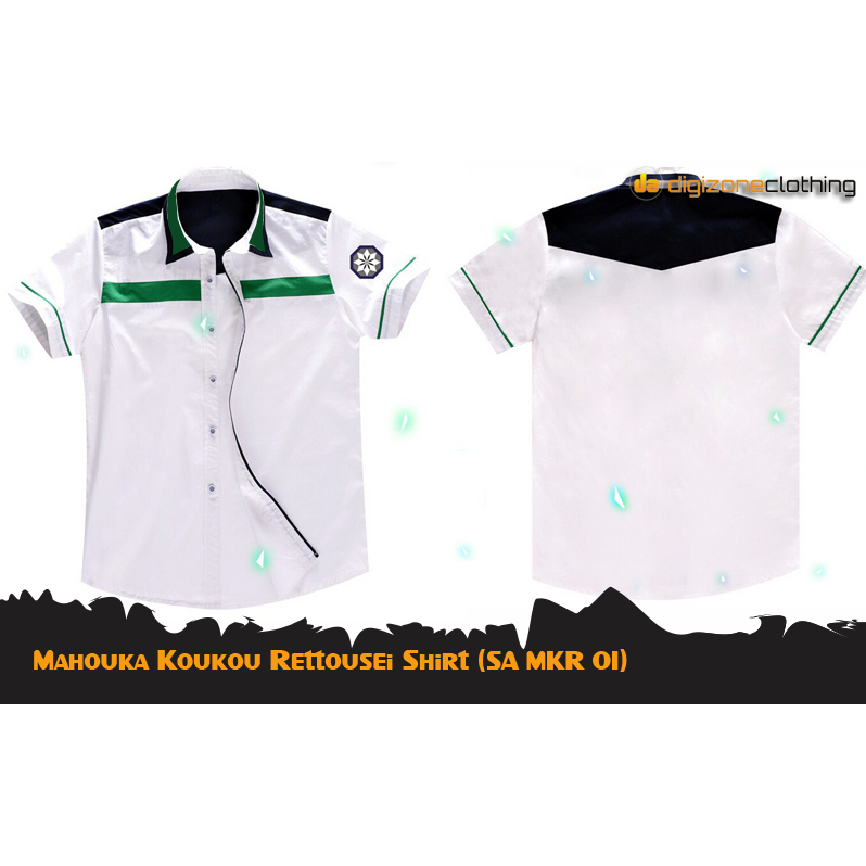 Kemeja Anime Mahouka Koukou no Rettousei Shiba Tatsuya Miyuki School Semi Cosplay Shirt SA MKR 01