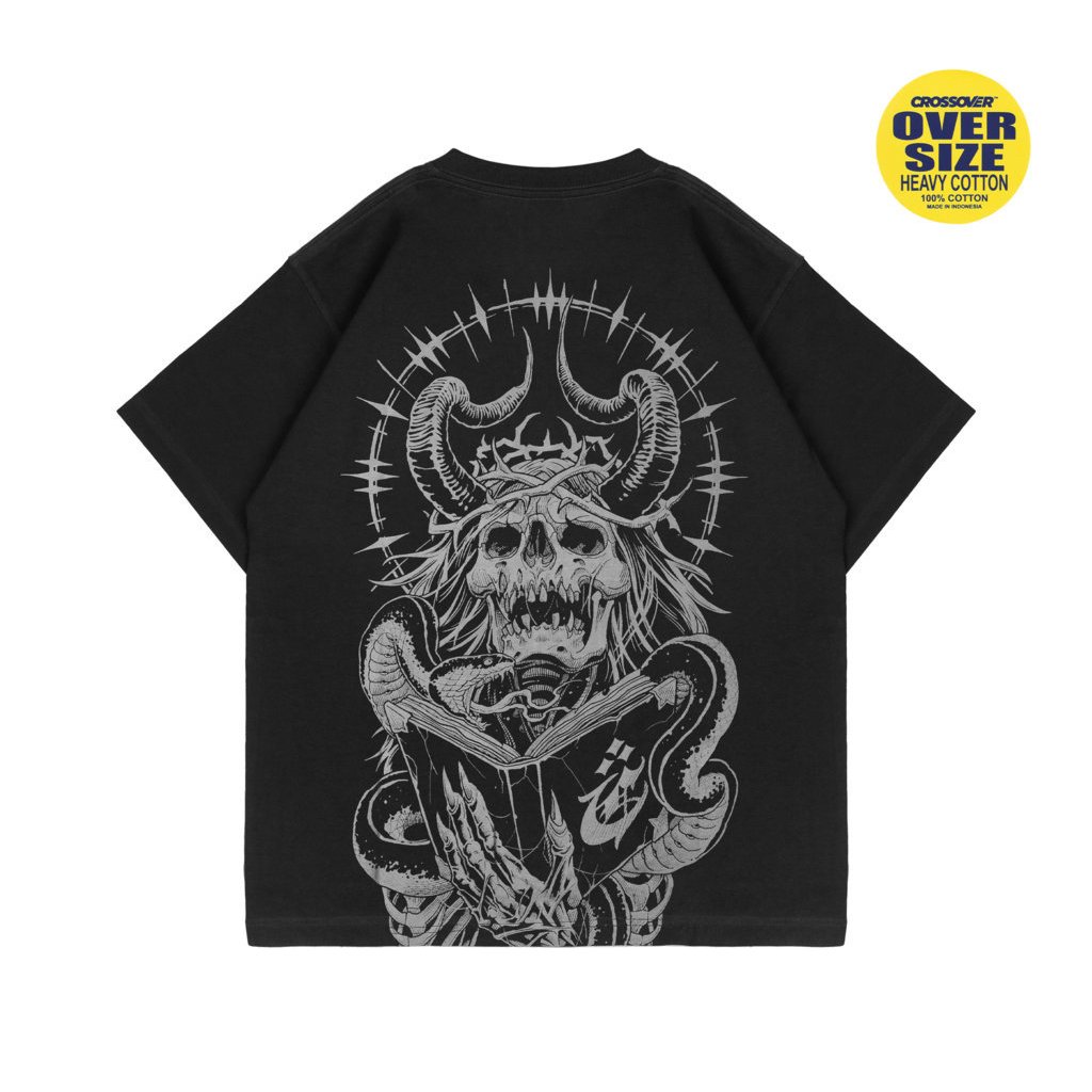 Baju Kaos OVERSIZED T-SHIRT CROSSOVER "DARKE"