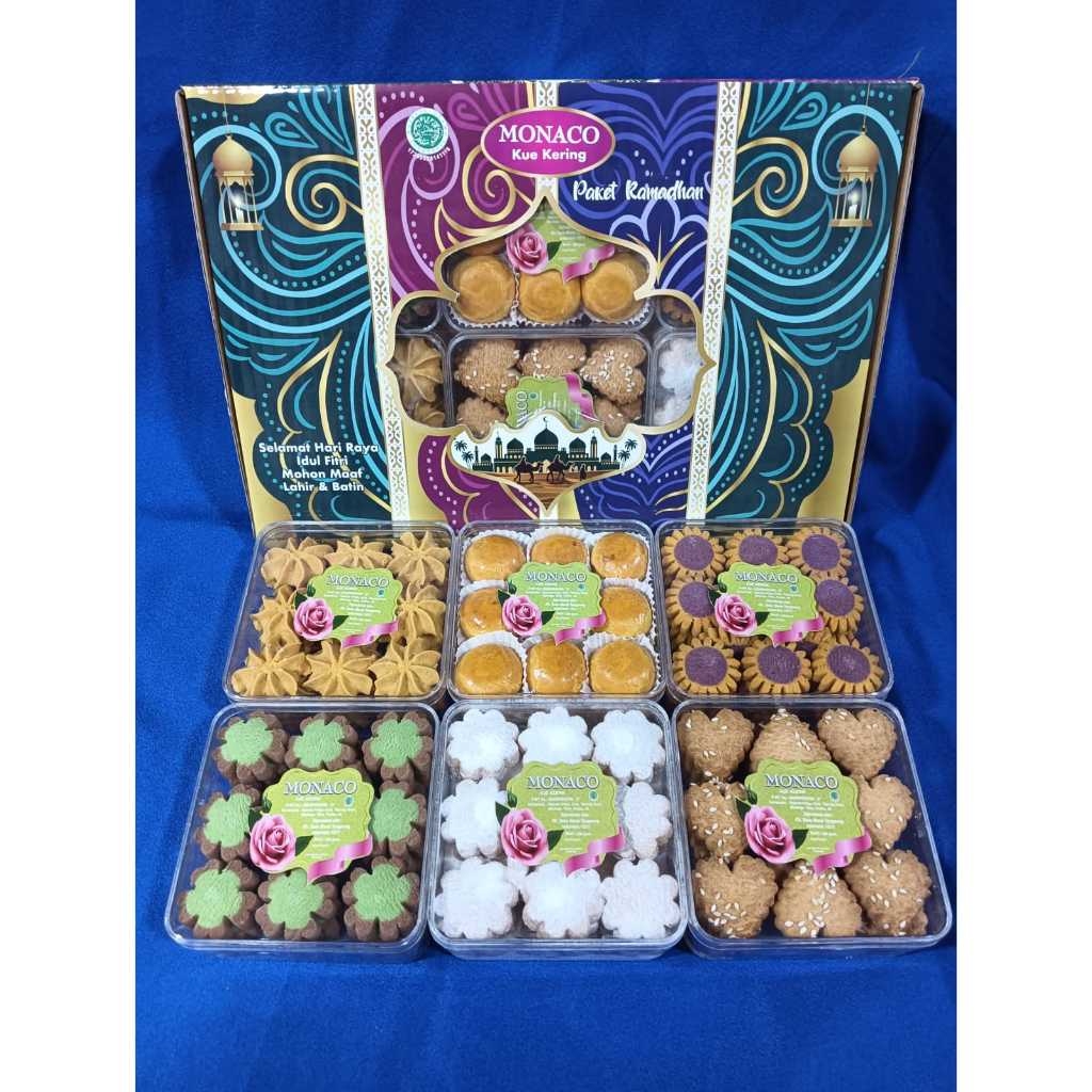 

HOT DEALS APAZADA - KUE KERING LEBARAN MONACO HIDAYAH HALAL / HAMPERS KUE LEBARAN PAKET 6 TOPLES