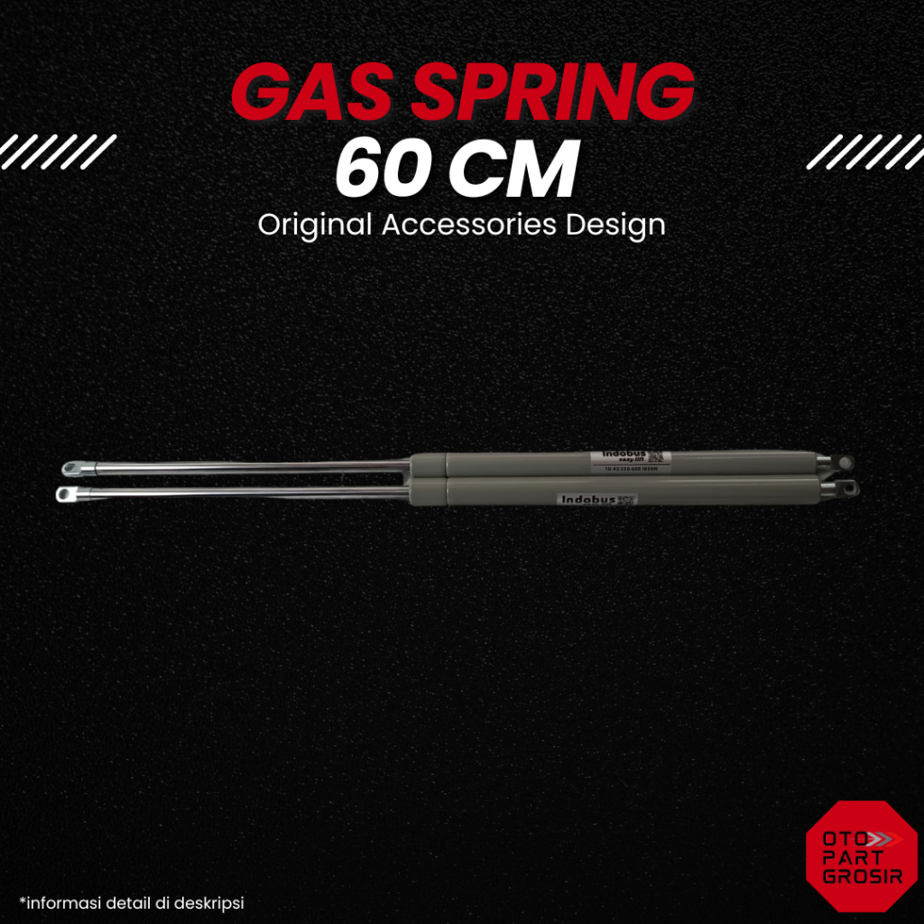 Gas Spring Hidrolik 60cm 750N-1000N Untuk Bus