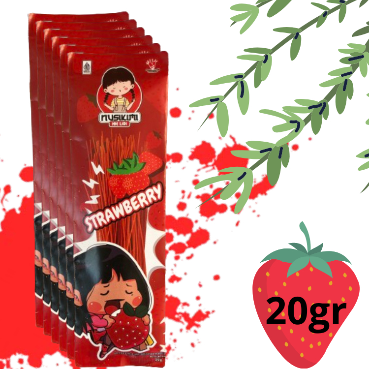 

Nusikimi mie lidi strawberry netto 20gr