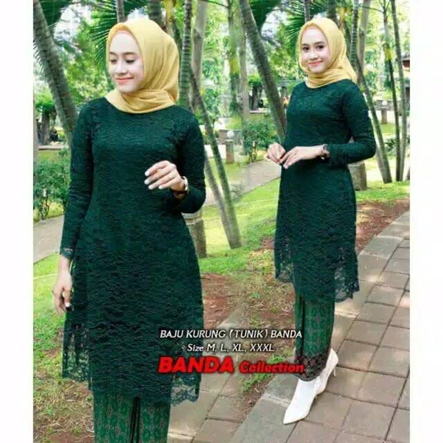 SETELAN KEBAYA LEBARAN TUNIK CANTIK M-5XL JUMBO MEWAH/SET KEBAYA BRUKAT/KEBAYA LEBARAN / SET KEBAYA 
