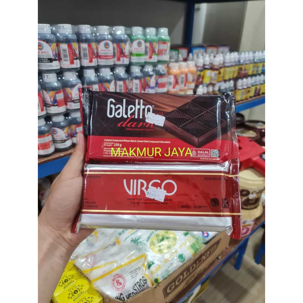 

GALETTO DARK / VIRGO COMPOUND CHOCOLATE 250 GR MURAH BEST SELLER