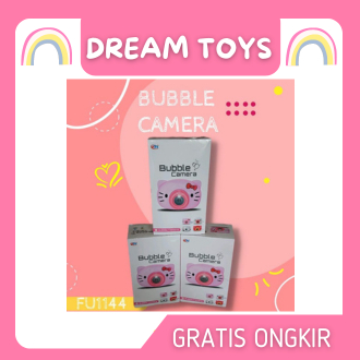 FU1144 MAINAN BUBBLE KAMERA/GELEMBUNG BUBBLE SABUN CAMERA LAMPU & MUSIK