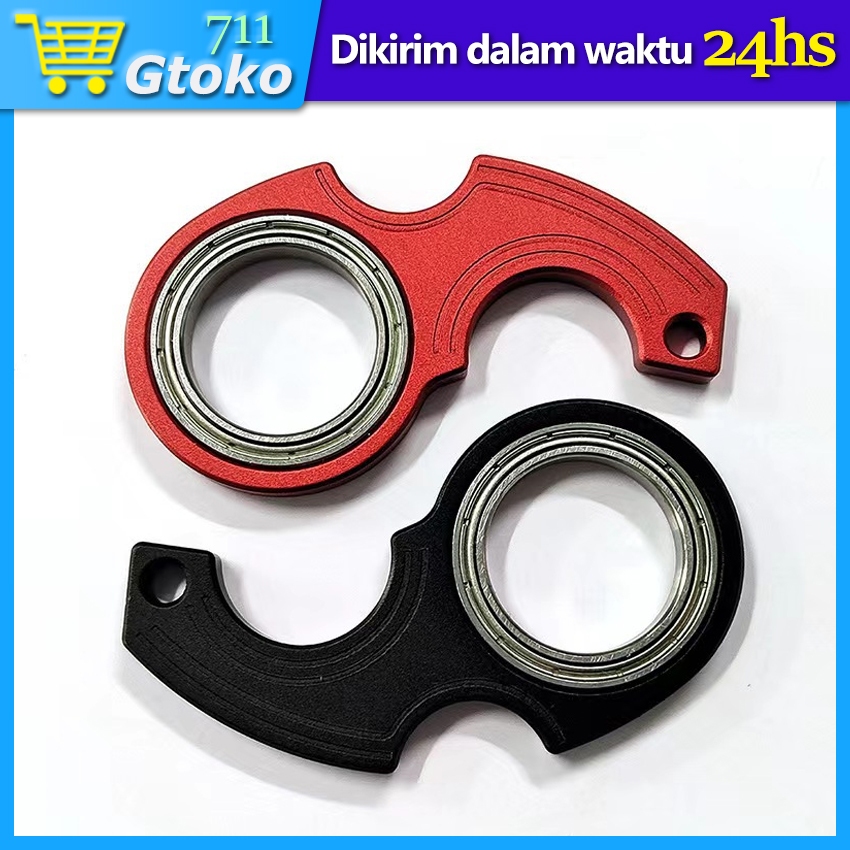 Mainan Gantungan Kunci Karambit Keychain Fidget Spinner Bearing