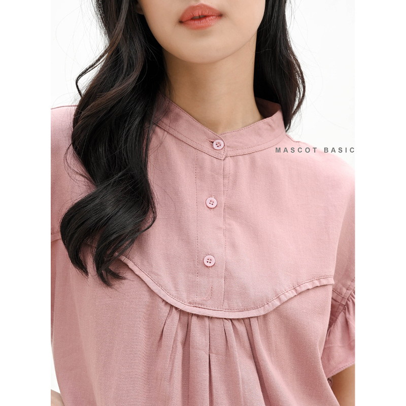 MASCOT Blouse Flanel Wanita Atasan Tangan Pendek M-2422