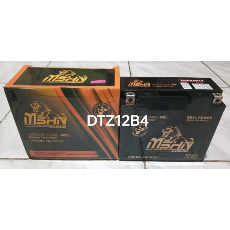 Aki Motor MSHN Gel  DTZ12B4/YT12B-BS/MBT12B4