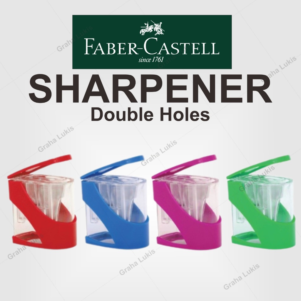 

Faber Castel Sharpener Double Holes / Rautan Pensil 2 Lubang