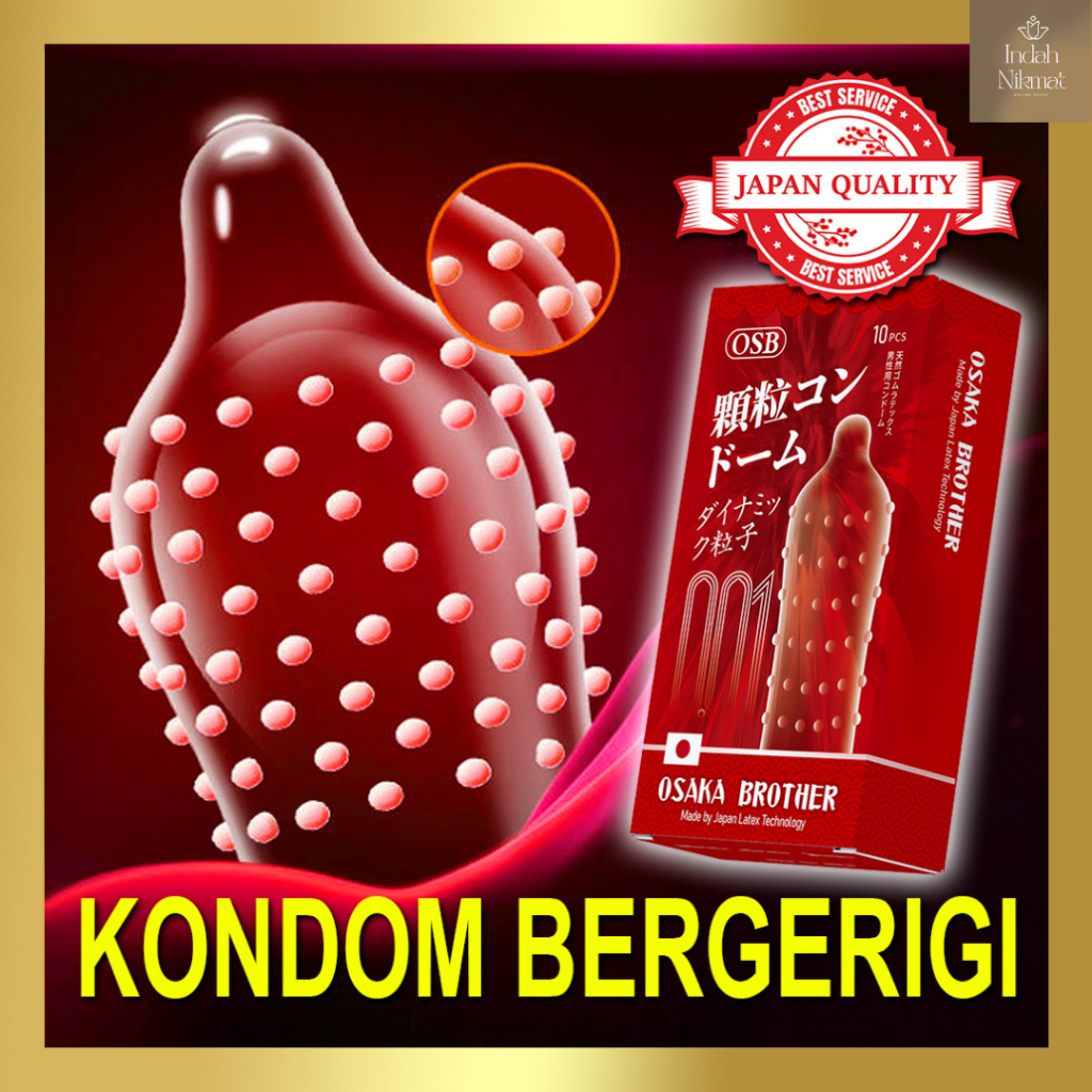 Kondom Merah Berduri OSB Doddet - Condom Bonus Pelumas [Privasi Aman]