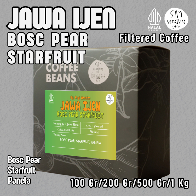 

Say Something Coffee Biji Kopi Arabika Jawa Ijen Bosc Pear Starfruit - Filter