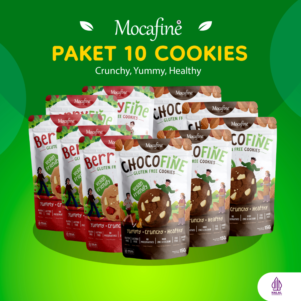 

[Paket Hemat] Healthy Cookies - Gluten Free - Egg Free - Dairy Free - 10 pcs - 150 gr