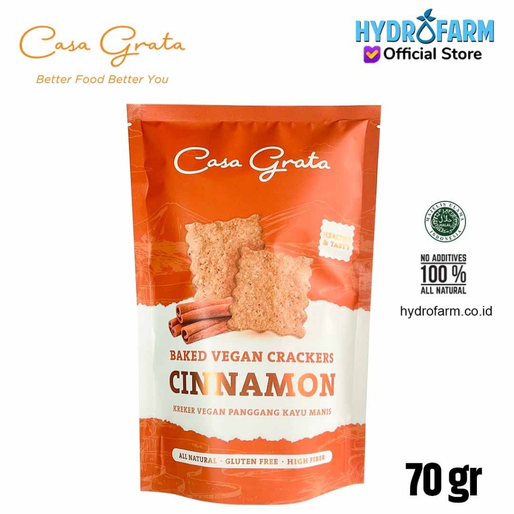 

Casa Grata - Baked Vegan Crackers Cinnamon - 20gr