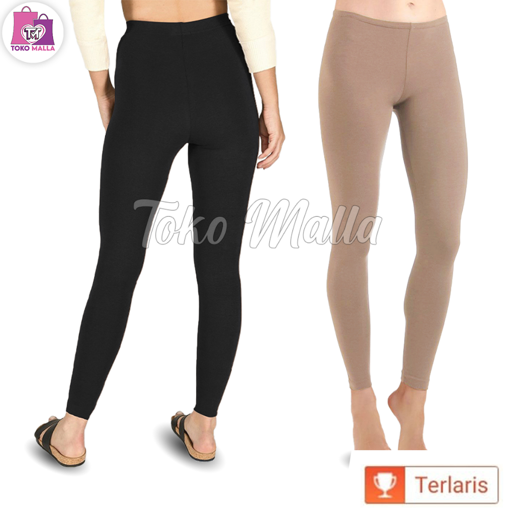 BRAND NEW Legging Adem Wanita Panjang Rayon Kaos Polos Lejing Ketat Sport Stretch celana cewek