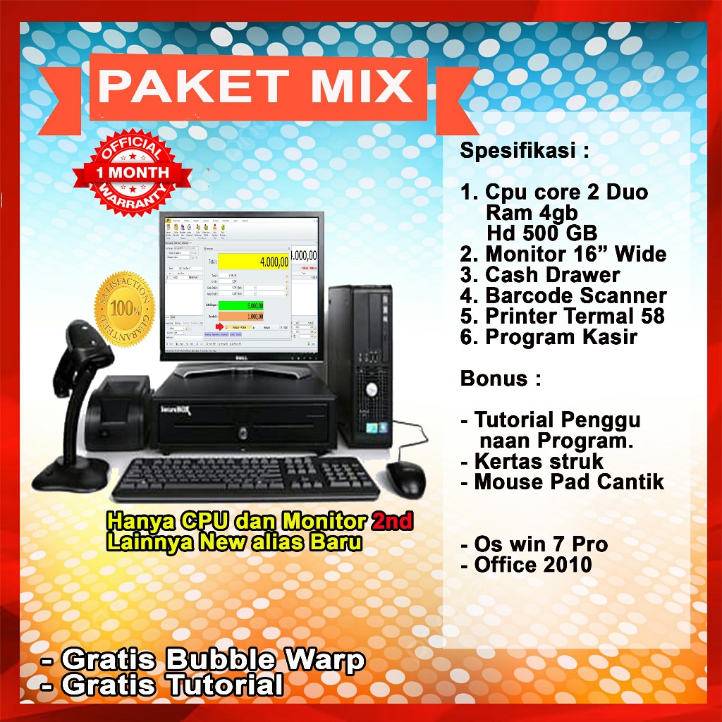 Paket Komputer Kasir Minimarket Murah