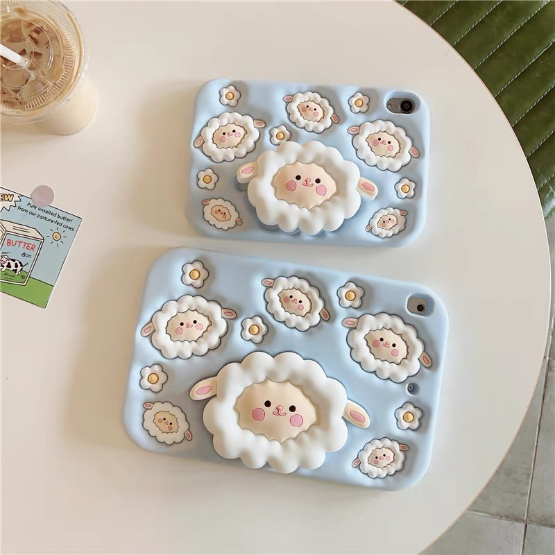 BLUEPINKCO iPad Mini 1 2 3 4 5 6 /  iPad Air 1 2 4 5 / iPad 5 6 7 8 9 / iPad 11" Case Ring Stand 360