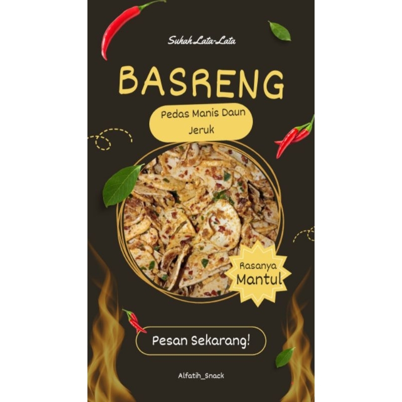 

Basreng Viral Pedas Manis Daun Jeruk 500gr