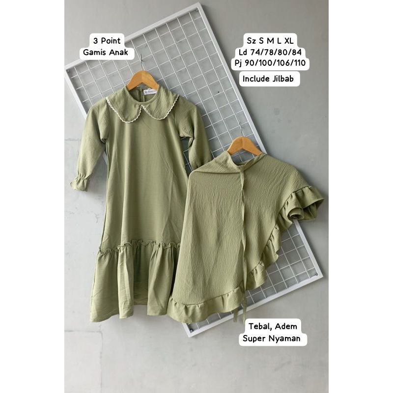 Gamis Anak Original Brand 3 Point