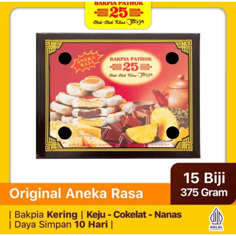 

BAKPIA PATHOK 25 ORIGINAL ANEKA RASA isi 15