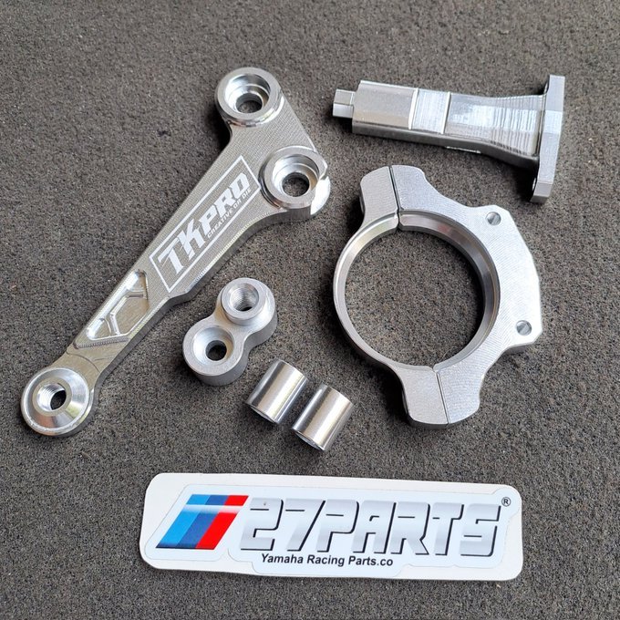 BREKET STABILIZER ATAS RX KING CNC DURAL SILVER BY TK PRO