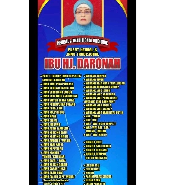 

JAMU BERSALIN LENGKAP / JAMU MELAHIRKAN
