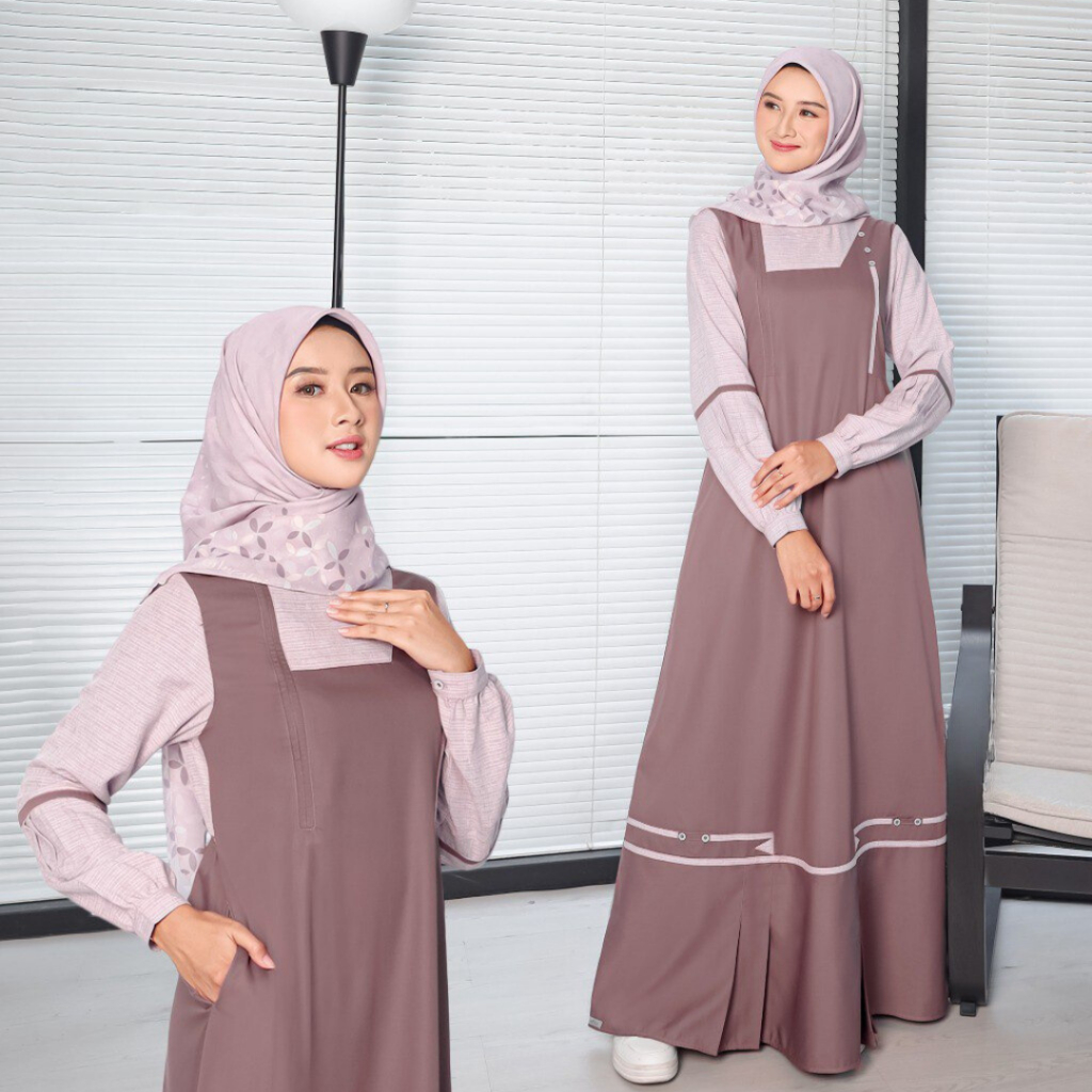 GAMIS DAILY REMAJA DAN DEWASA AYUMI 432 BY ETHICA BAHAN VALDENA + DALGONA MODEL SIMPLE ELEGAN