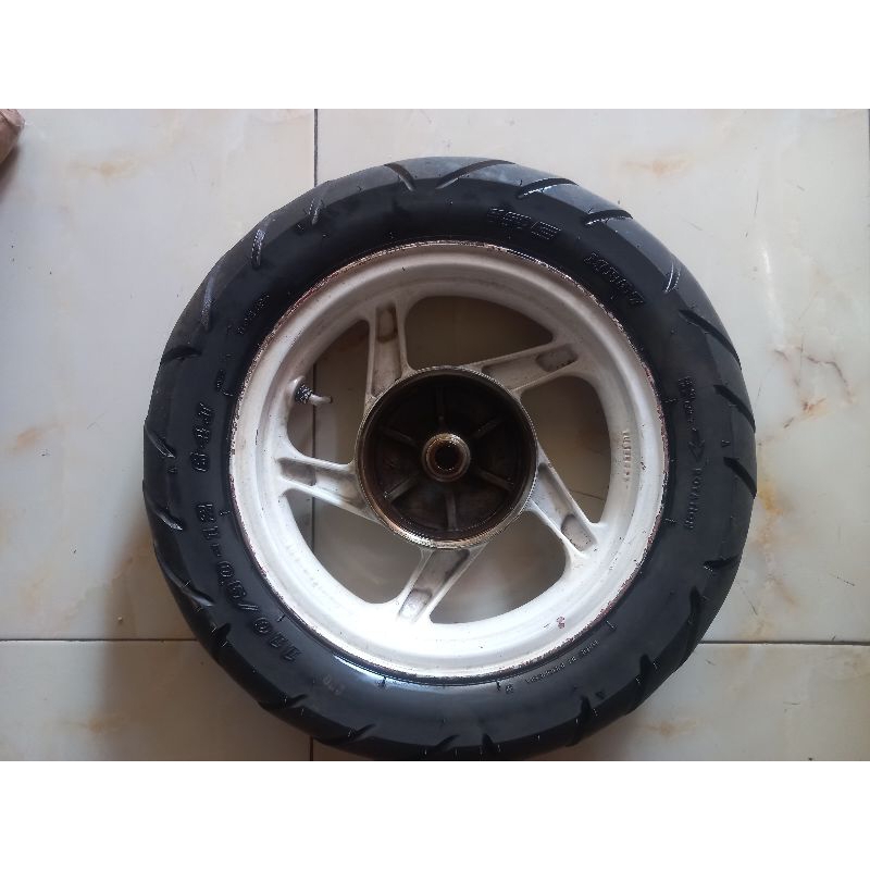 Velg kymco Ring 12 belakang + ban SECOND