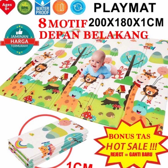 Best Product CYH SNI 18x2cm PREMIUM PLAYMATE PLAYMAT BAYI XPE tebal 1 CM KARPET ANAK DAPAT TAS KARPE