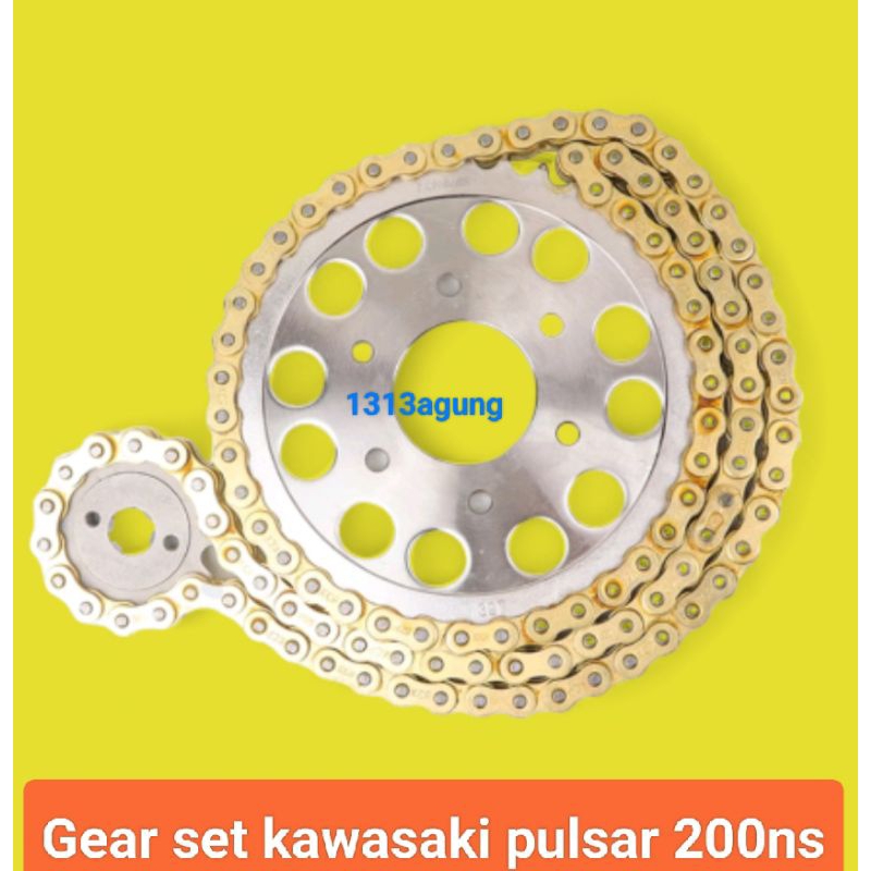 Gear set kawasaki Pulsar 200ns 200 ns